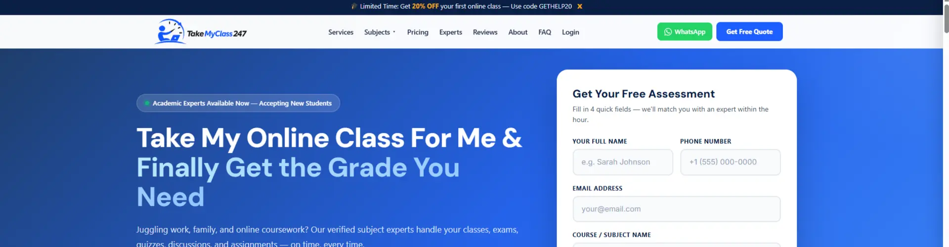 Take My Class 24/7 cover